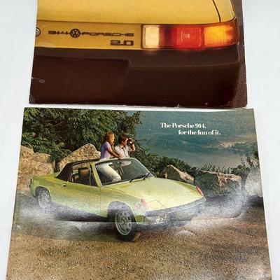 Vintage Porsche Brochures feat. 914 VW-Porsche
