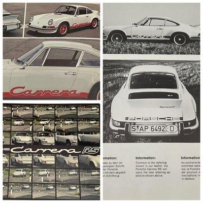 Vintage Porsche Carrera Ephemera
