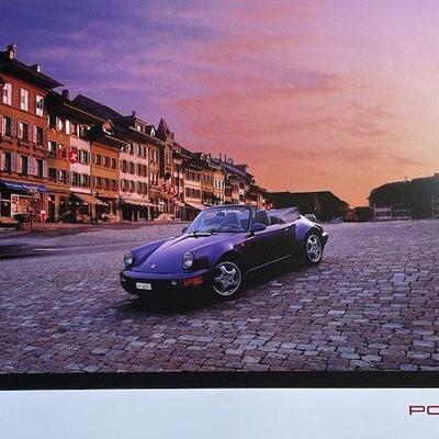 Rare Porsche 1993 Large Format Photo Showroom Advertising Calendar
