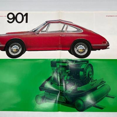 (3) Porsche 901 Dealership Promotional Poster
