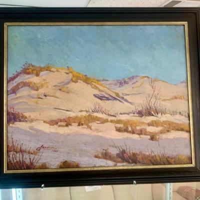 Oscar Jacobson, "Sand Dunes," original. 21" x 26"
