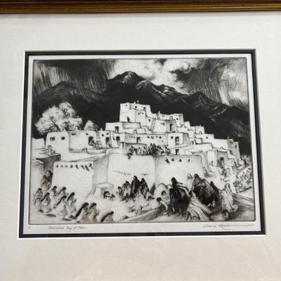Gene Kloss, "Ceremony Day at Taos"