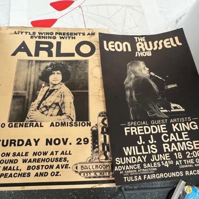 Original Tulsa concert posters
