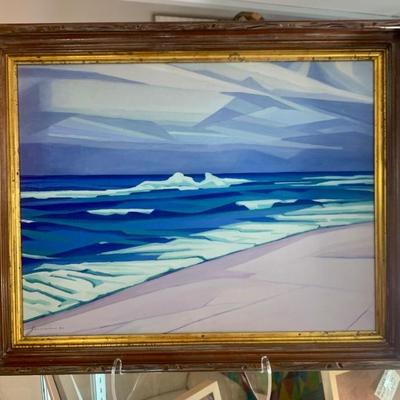 Oscar Jacobson, "Sea Shore," original.. 20" x 26"
