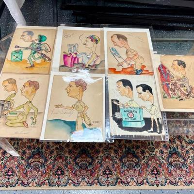 Brad Place wartime illustrations, when he was stationed overseas.
