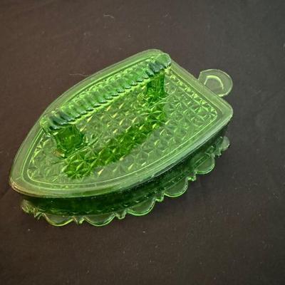 Green glass iron