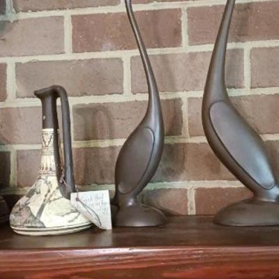 Mid century goose figurines