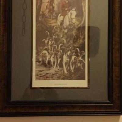Hunt scene print