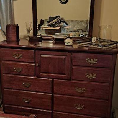 Dresser with mirror