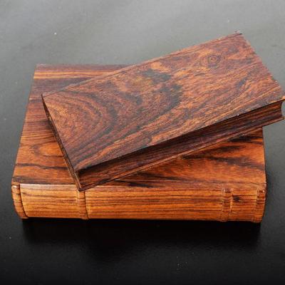 Handcarved wooden books 3
