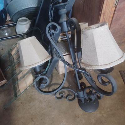 Wrought-iron chandelier 