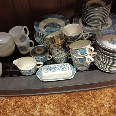 Currier and Ives china