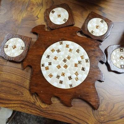 Mid Century coaster set