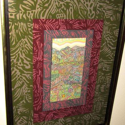 Joseph Rozman 1975 "Rainbow Ridge" original