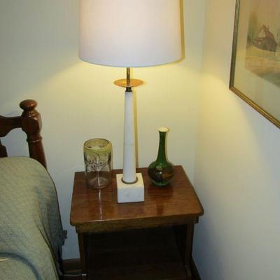 Mid-century marble lamp