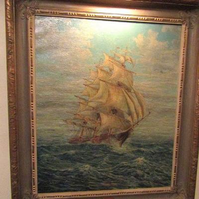 Joe Vozar nautical painting