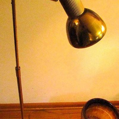 Koch & Lowy brass floor lamp