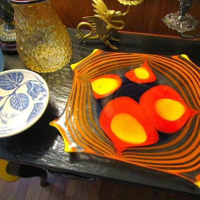 Ales Valner glass tray