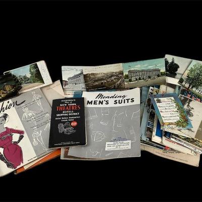 SAAL618 Vintage Maps, Brochures, Antique Postcards And More	This lot includes an assortment of vintage maps, brochures, antique postcards...