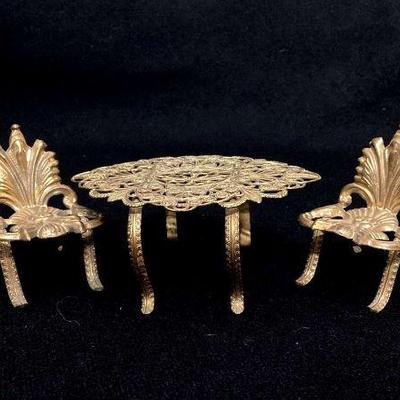 KIHE700 Antique German Ormolu Trio By Erhard And Sohne ***EXTREMELY RARE***	Very difficult to find one chair but to find the whole trio,...