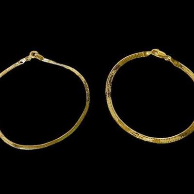 LYZE220 Two 14k Bracelets	Both made in Italy. One of the bracelets has the clasp that is a little separated.
