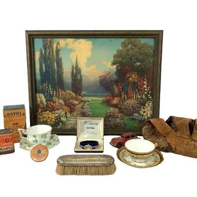 DEJE205 Vintage/Antique Collectibles	A Robert Atkinson Fox garden print, the backing of the print is coming off  and has some minor...