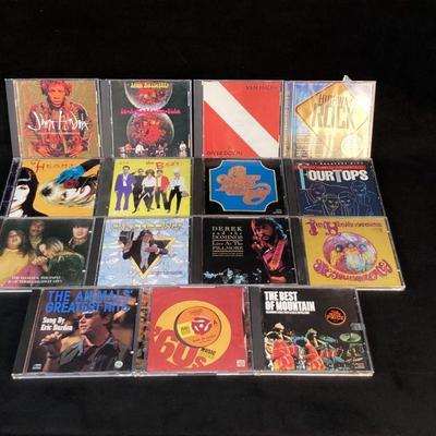 DEJE902 15 Miscellaneous Rock Cds From The 70S	Jimi Hendrix, Iron Butterfly, Van Halen, Heart, B-52's, Chicago Transit Authority,...