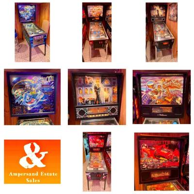 We are sorry to inform everyone the Pinball Machines are no longer part of this estate sale.