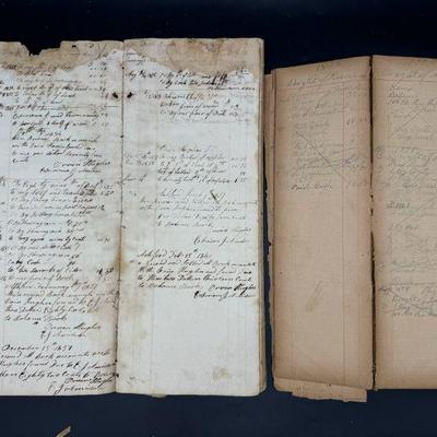 (2) Antique Ledgers Dating Back To 1832
