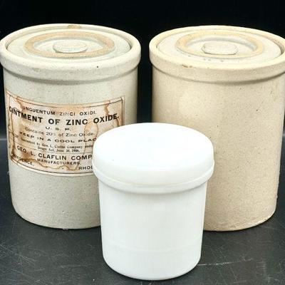 (3) Vintage Containers
