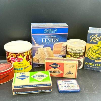 (8) Vintage/Antique Containers Feat. Phillip's Milk of Magnesia Tablets
