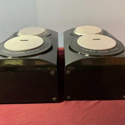 (2) RCA Powered Sound System Speakers **Not Tested
