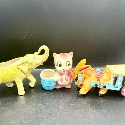 (3) Adorable Glass Vintage Animals feat. Shawnee
