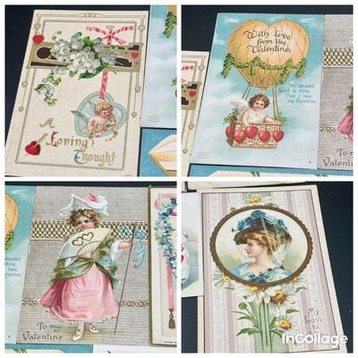 (9) Vintage Cards Feat. Valentines
