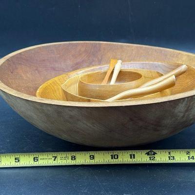 (4) Handturned Wood Bowls
