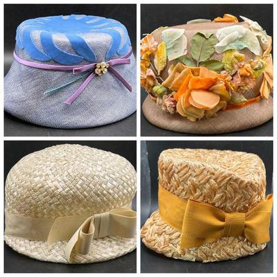 (4) Vintage Ladies Hats ft. Union Made, Madeline, Lucila Mendez
