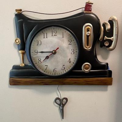 Sewing Machine Wall Clock
