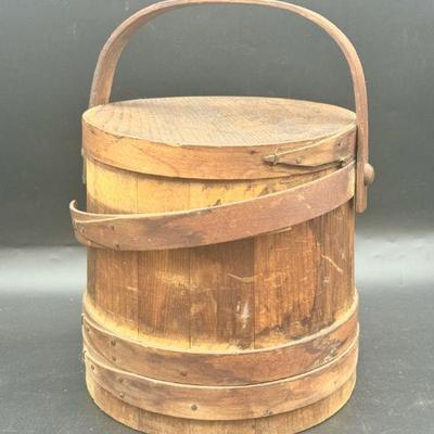 Primitive Firkin Bucket / Sugar Bucket
