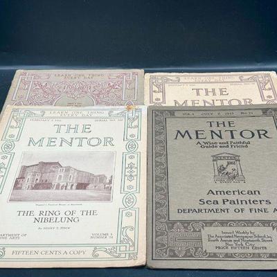(4) 1913-1916 Copies Of The Mentor
