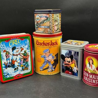 (5) Vintage Style Retro Tins (80’s-90’s)
