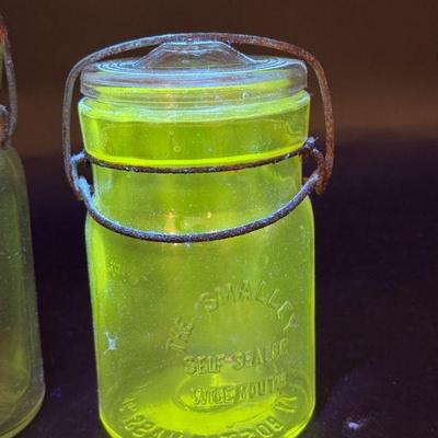 (4) UV Reactive Canning Jars
