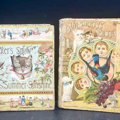 (2) 1800s Children’s Books With Handwritten Inscriptions
