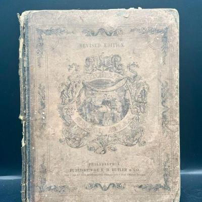 Mitchell’s School Atlas W Handwritten Inscription From 1865
