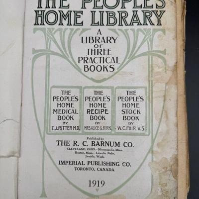 1919 The Peoples Home Library Book

