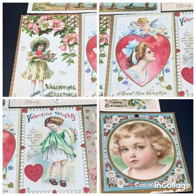 (17) Vintage Valentines & More Cards/Postcards
