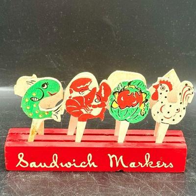 Vintage Sandwich Markers

