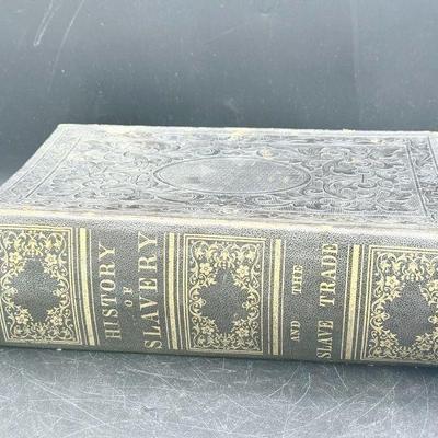 1861 The History Of The Slave Trade w Handwritten Message
