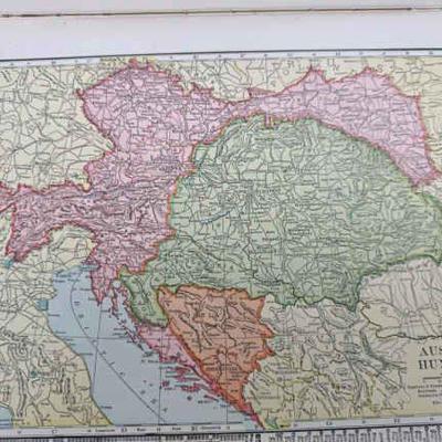 1910 World Atlas Book
