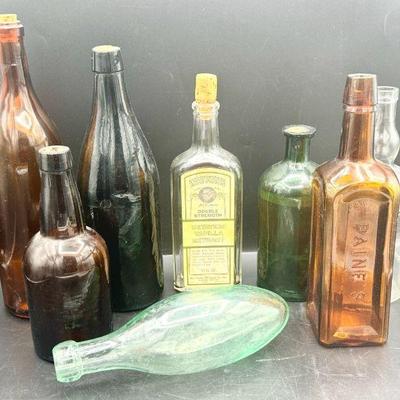 (8) Vintage/Antique Bottles feat. Antique Baby Bottle
