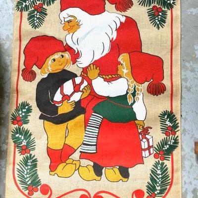 Swedish Wall Hanging of SANTA CLAUS
